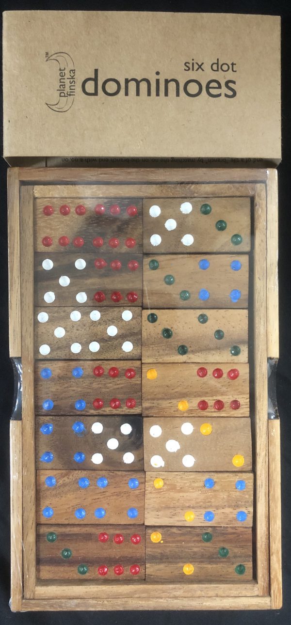 Wooden domino set