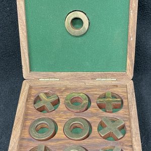 Wooden & Brass Naughts & Crosses