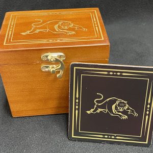 NRL Licensed Panthers Coasters in Wooden Box